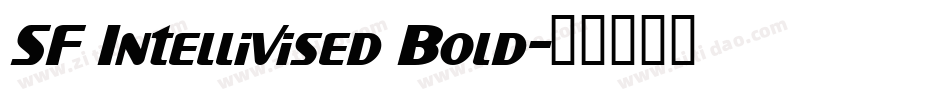 SF Intellivised Bold字体转换